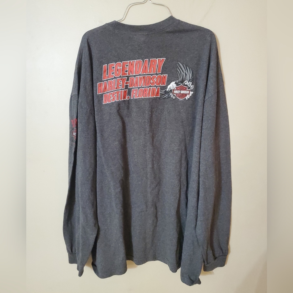 Vintage Harley Davidson 3XL Lengendary Destin, Florida Long Sleeve #2139